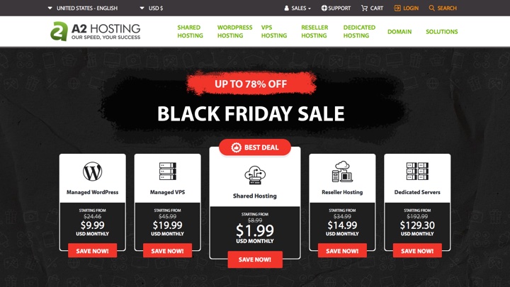 A2 Hosting Black Friday Deals